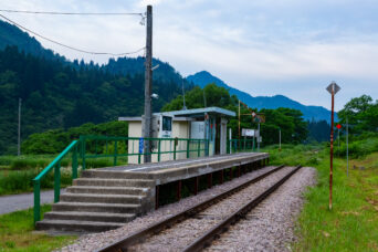 JR只見線・会津塩沢駅(福島県:2026年6月)