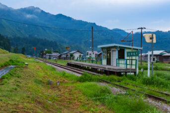 JR只見線・会津塩沢駅(福島県:2026年6月)