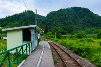 JR只見線・会津蒲生駅(福島県:2026年6月)