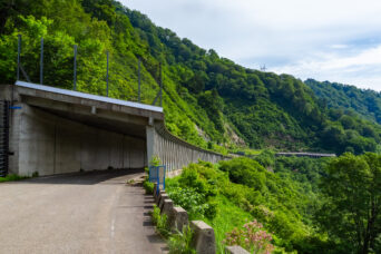 会津・只見・国道252号六十里越ブンドウ沢スノーシェッド(福島県:2026年6月)