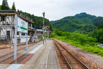 JR只見線・大白川駅(新潟県:2026年6月)