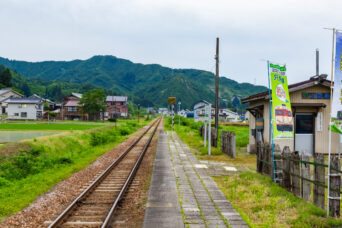 JR只見線・上条駅(新潟県:2026年6月)