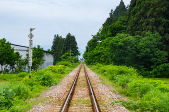 JR只見線・魚沼田中駅(新潟県:2026年6月)