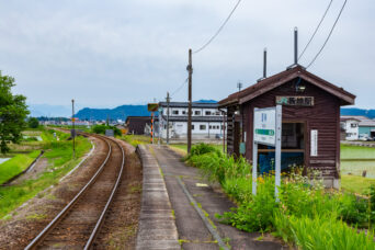 JR只見線・薮神駅(新潟県:2026年6月)