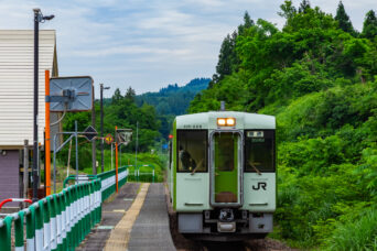 JR飯山線・内ヶ巻駅(新潟県:2026年6月)