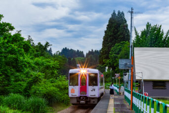 JR飯山線・内ヶ巻駅(新潟県:2026年6月)