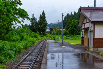 JR飯山線・越後鹿渡駅(新潟県:2026年6月)