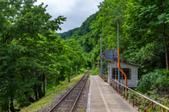 JR飯山線・足滝駅(新潟県:2026年6月)