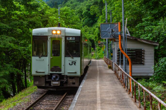 JR飯山線・足滝駅(新潟県:2026年6月)