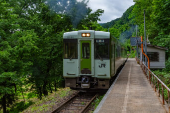 JR飯山線・足滝駅(新潟県:2026年6月)