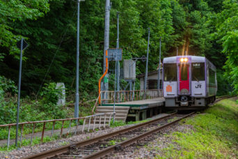 JR飯山線・足滝駅(新潟県:2026年6月)