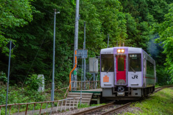 JR飯山線・足滝駅(新潟県:2026年6月)