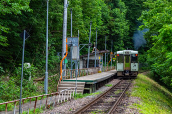 JR飯山線・足滝駅(新潟県:2026年6月)