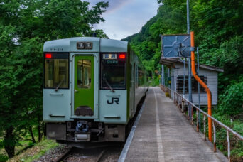 JR飯山線・足滝駅(新潟県:2026年6月)