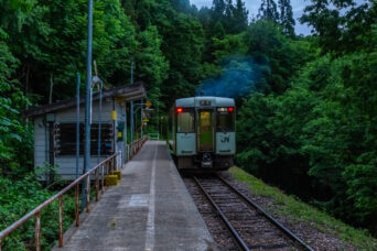 JR飯山線・足滝駅(新潟県:2026年6月)