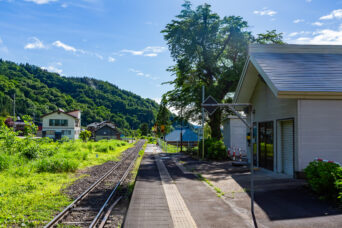 JR飯山線・西大滝駅(長野県:2026年6月)