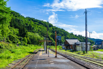 JR飯山線・桑名川駅(長野県:2026年6月)