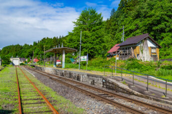 JR飯山線・桑名川駅(長野県:2026年6月)