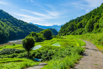 北信・中野市・硲集落付近・千曲川(長野県:2026年6月)