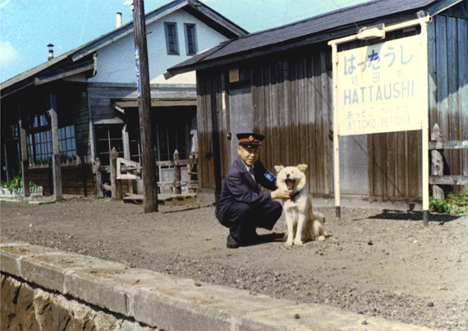 引用図：初田牛駅 1964年「写真生活30年の軌跡 黒白写真の世界（根室本線編）(仁木てるお・2010年12月）」