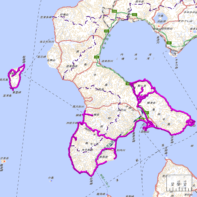 ルート図:ちゃり鉄32号全図(計画)