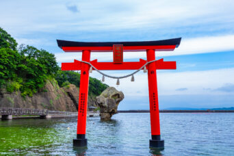 道南・江差・鴎島・厳島神社（北海道：2026年7月）
