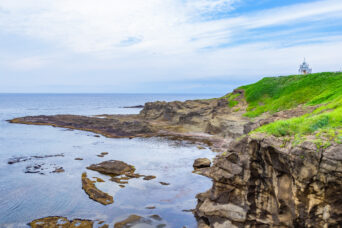 道南・江差・鴎島・鴎島灯台（北海道：2026年7月）