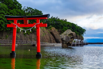 道南・江差・鴎島・厳島神社（北海道：2026年7月）