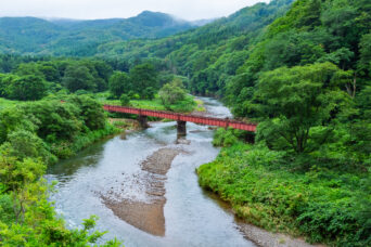 JR江差線・湯ノ岱~宮越間・第一天ノ川橋梁跡(北海道:2026年7月)