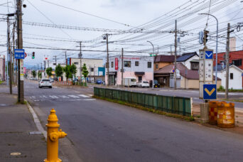 函館市企業局交通部・湯の川線・新川町停留場(北海道:2026年7月)
