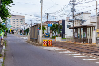 函館市企業局交通部・湯の川線・千代台停留場(北海道:2026年7月)