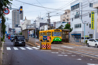 函館市企業局交通部・湯の川線・中央病院前停留場(北海道:2026年7月)