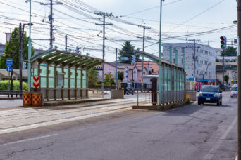 函館市企業局交通部・湯の川線・競馬場前停留場(北海道:2026年7月)