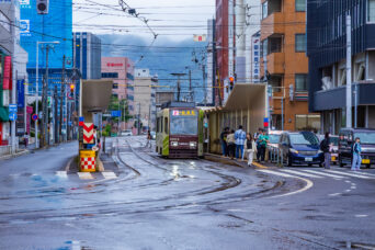 函館市企業局交通部・大森線・本線・函館駅前停留場（北海道：2026年8月）