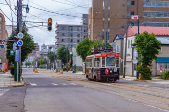 函館市企業局交通部・本線・末広町停留場（北海道：2026年8月）