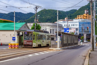 函館市企業局交通部・本線・十字街停留場（北海道：2026年8月）