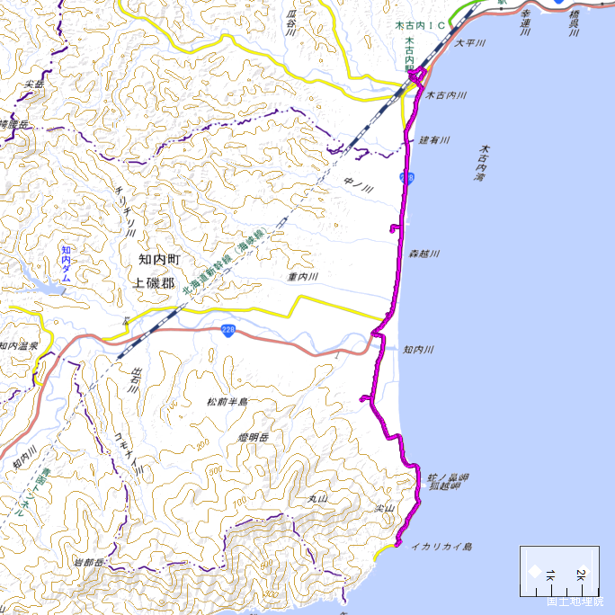 ルート図：ちゃり鉄32号1日目