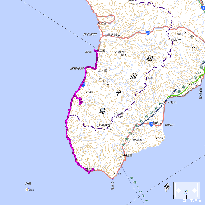 ルート図：ちゃり鉄32号3日目