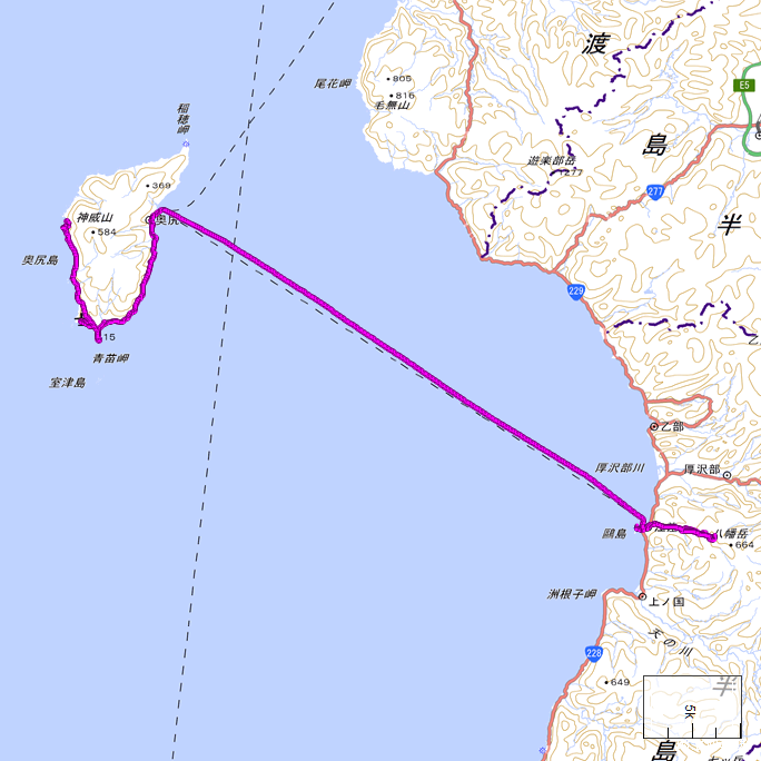 ルート図：ちゃり鉄32号4日目