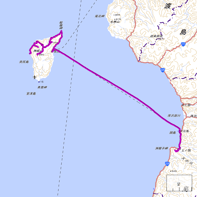 ルート図：ちゃり鉄32号5日目