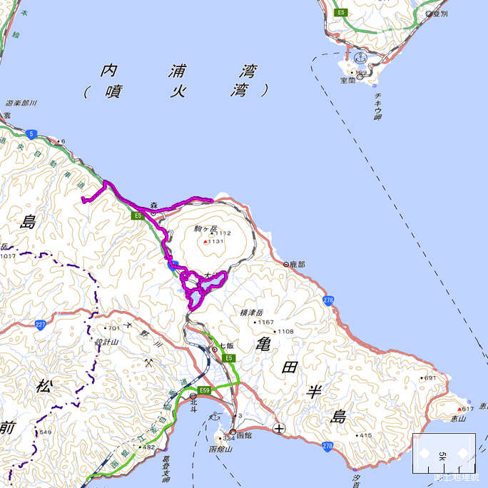 ルート図：ちゃり鉄32号8日目