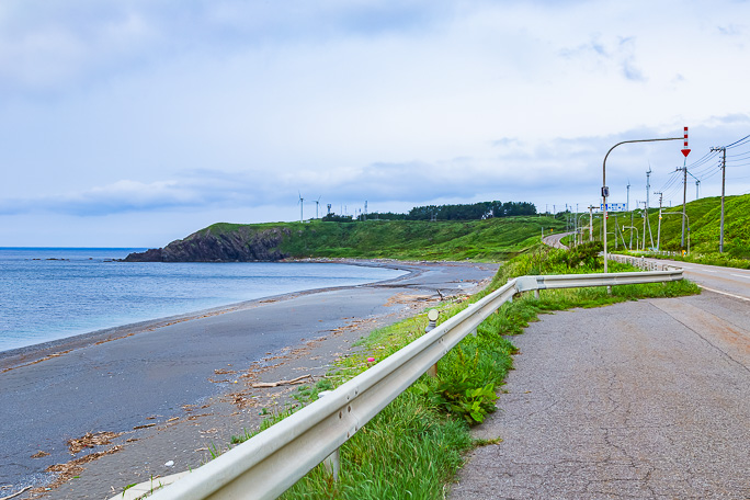 大安在浜付近から望む洲根子岬