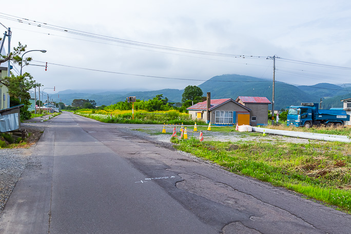 空き地となっていた中須田駅跡