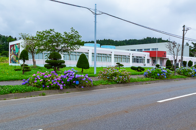 木古内町の郷土資料館に転用された鶴岡小学校跡